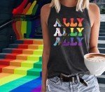 Rainbow Pride Tank Tops for Women and Allies