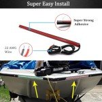 Botepon Navigation Lights for Boats led, Adhesive Install Red and Green Bow and Deck Lights for Night Fishing, IP67 Waterproot for for Pontoon, Bass, Dinghy, Kayak Jon Boat