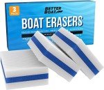 3PK Premium Boat Scuff Erasers, Boating Accessories for Cleaning, Gift for Pontoon, Fishing, Jon Boats, Decks, Vinyl and Hull Cleaner, Gadgets for Men and Women