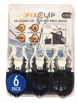 Navy Blue 6-Pack Storm Proof Lockable Clothespins