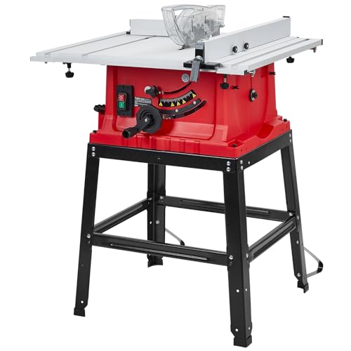 10" Table Saw with Stand - Multifunctional Woodworking