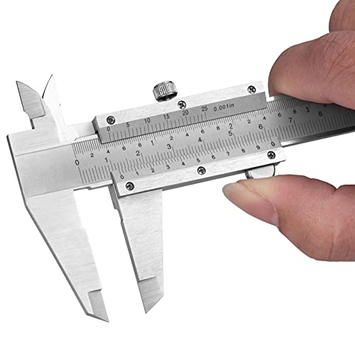 6" Stainless Steel Vernier Caliper - Precision Woodworking Tool