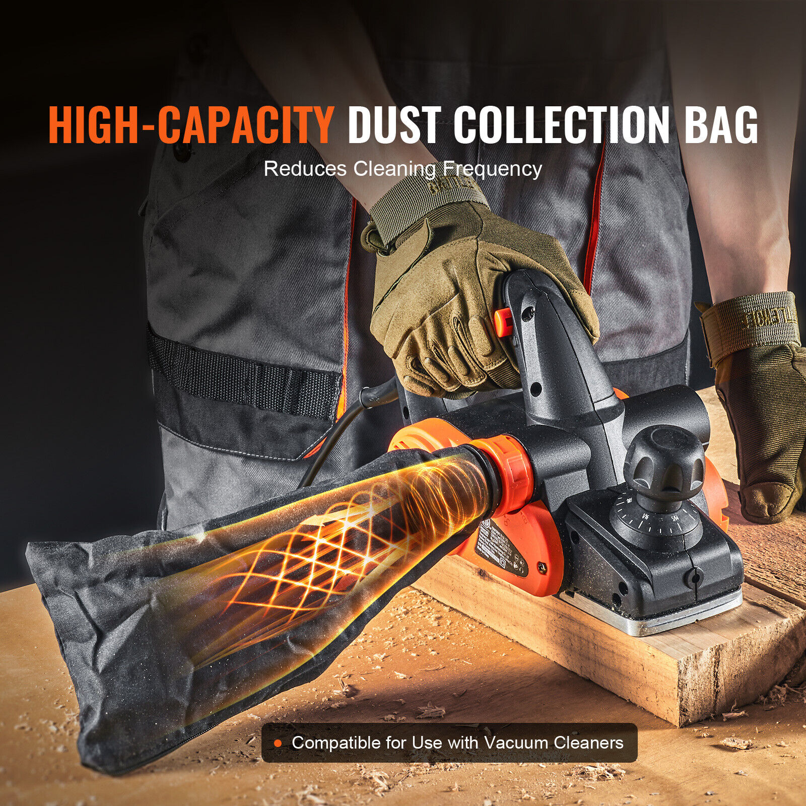 VEVOR Electric Hand Planer 3-1/4" for Woodworking