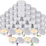 50 Luxury Scented Travel Tin Candles for Weddings