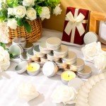 50 Luxury Scented Travel Tin Candles for Weddings