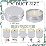 50 Luxury Scented Travel Tin Candles for Weddings