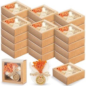 24 Pack Scented Soap Favors with Dried Flowers