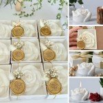 Bulk White Rose Petal Soy Wax Candles