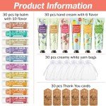 Luxury Hand Cream and Lip Balm Wedding Favors