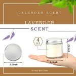 24 Mini Lavender Scented Mason Jar Candles