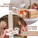 24 Pack Scented Soap Favors with Dried Flowers