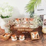 24 Pack Scented Soap Favors with Dried Flowers