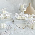 Elegant Scented Bubble Candles Wedding Favors Set