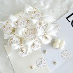 Elegant Scented Bubble Candles Wedding Favors Set