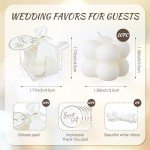 Elegant Scented Bubble Candles Wedding Favors Set