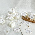 Elegant Scented Bubble Candles Wedding Favors Set