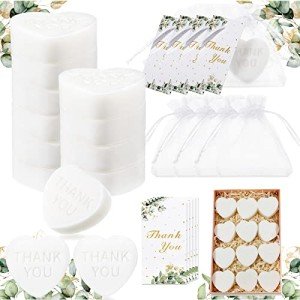 60 Heart-Shaped Scented Soap Favors for Weddings