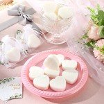 60 Heart-Shaped Scented Soap Favors for Weddings