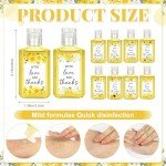 Golden Flower Mini Hand Sanitizers - Wedding Favors