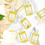Golden Flower Mini Hand Sanitizers - Wedding Favors