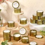 20 Pack Flower Scented Wedding Candle Favors