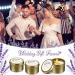 20 Pack Flower Scented Wedding Candle Favors