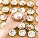 20 Pack Flower Scented Wedding Candle Favors