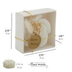 Vanilla Scented White Rose Soy Wax Candle Favors