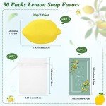 Lemon Soap Wedding Favours with Organza Bags