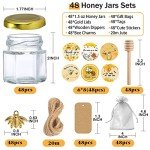 Mini Honey Jar Wedding Favors with Dippers & Charms