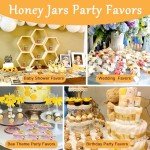 Mini Honey Jar Wedding Favors with Dippers & Charms