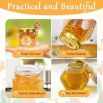 Mini Honey Jar Wedding Favors with Dippers & Charms