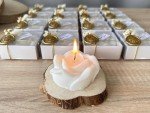 Rose-Shaped Scented Soy Wax Candle Wedding Favors