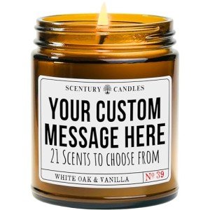 Personalized Custom Candle - Unique Scented Favors