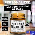 Personalized Custom Candle - Unique Scented Favors