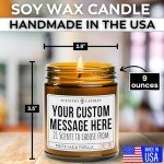 Personalized Custom Candle - Unique Scented Favors