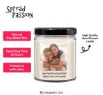 Personalized Scented Photo Candle Jar 9 Oz