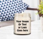 Personalized Scented Photo Candle Jar 9 Oz