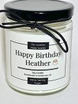 Personalized Soy Candles in Amber & Clear Jars