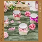 24 Mini Lavender Scented Mason Jar Candles