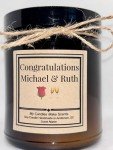 Personalized Soy Candles in Amber & Clear Jars