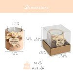 Personalized Candle Holders - Elegant Wedding Favors