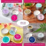 Vanilla Scented Candle Tins - Set of 12