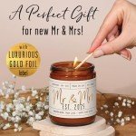 Personalized Mr & Mrs Candle Wedding Gift 2025