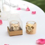 Personalized Candle Holders - Elegant Wedding Favors