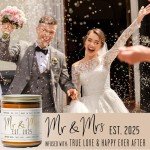 Personalized Mr & Mrs Candle Wedding Gift 2025