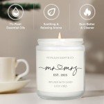 Lavender Soy Candle Wedding Favor for Couples