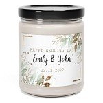 Personalized Scented Wedding Candles - Custom Gift