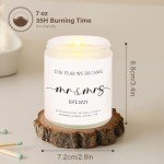 Mr and Mrs Lavender Scented Candle Wedding Favors