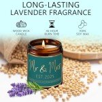 Elegant Lavender Candle Favors for Weddings